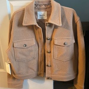 Aritzia Wilfred Free Cropped Ganna Autumn Shirt Jacket M